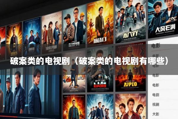 破案类的电视剧(破案类的电视剧有哪些)