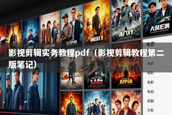 影视剪辑实务教程pdf(影视剪辑教程第二版笔记)