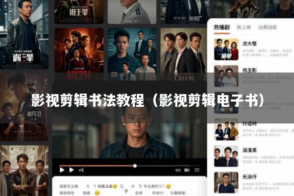 影视剪辑书法教程（影视剪辑电子书）
